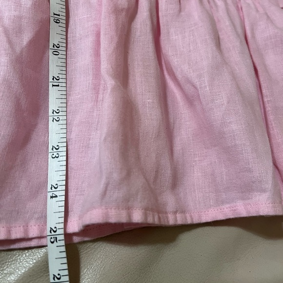 Lilly Pulitzer Linen Bekah Pink Top Size Medium - Picture 7 of 9